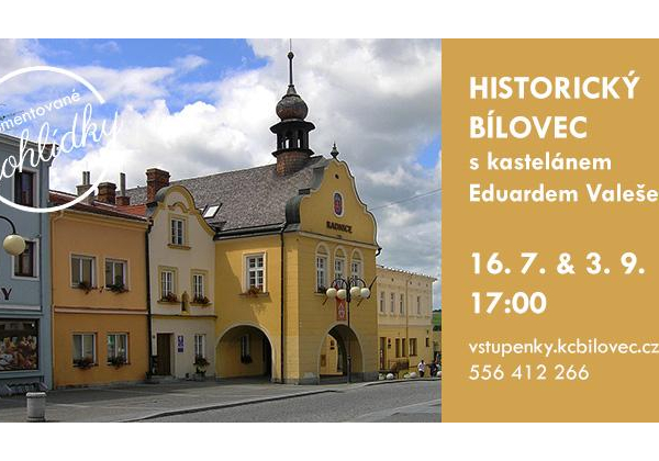 Walk through the historical town of Bílovec with the castle warden
